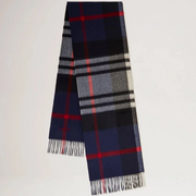 Mulberry Small Check -merinovillahuivi Night Sky-Lancaster Red 
