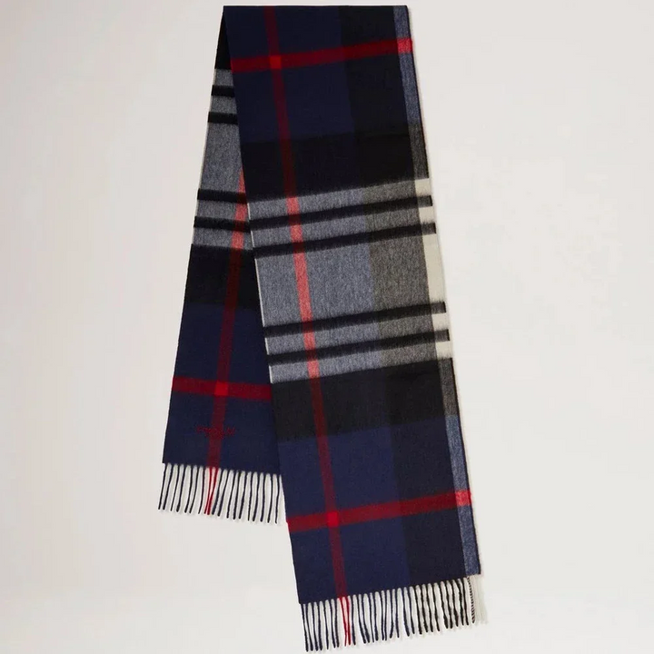 Mulberry Small Check Merino Wool Scarf Night Sky-Lancaster Red – VS4319/890U897