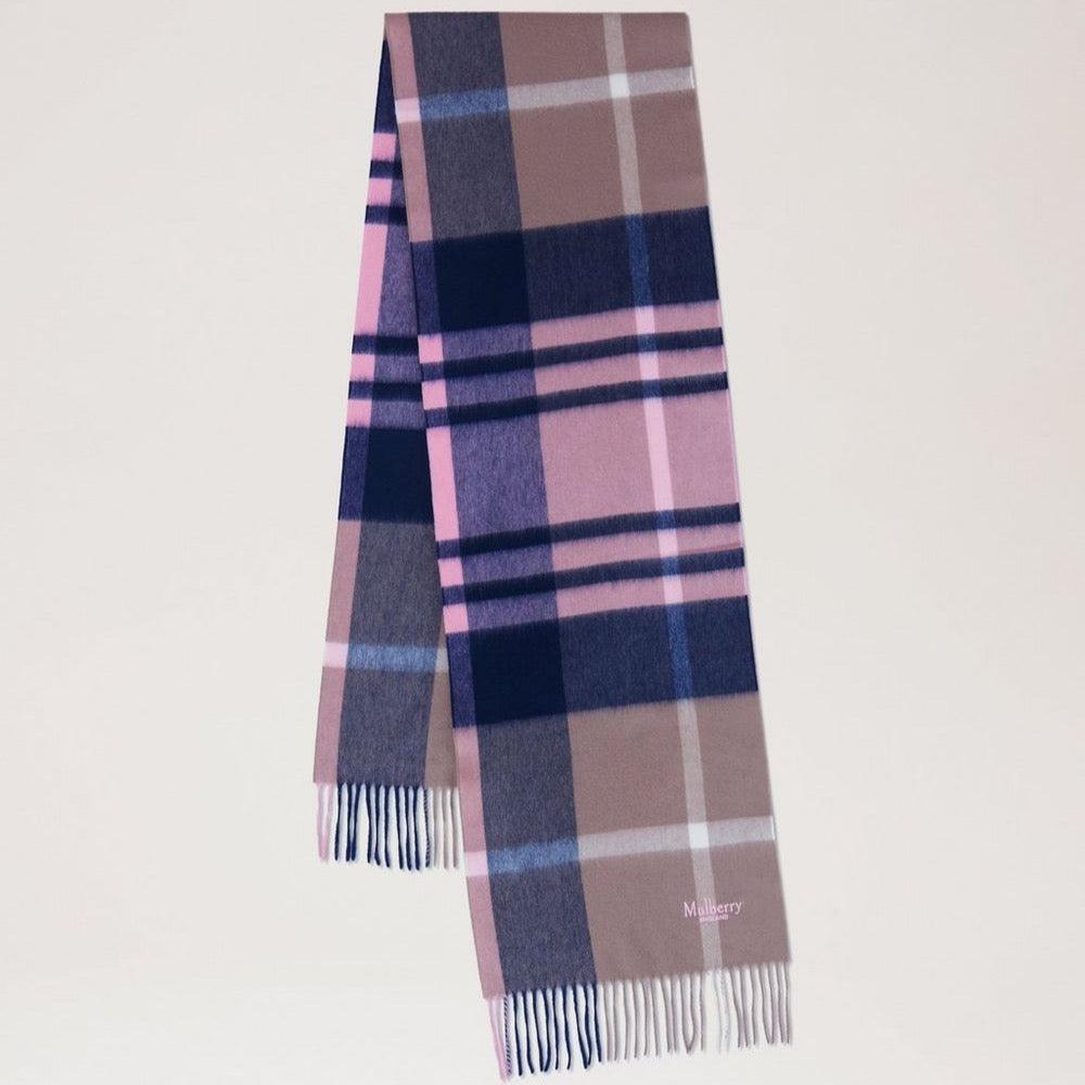 Mulberry Small Check Merino Wool Scarf Sorbet Pink – VS4319/890J941