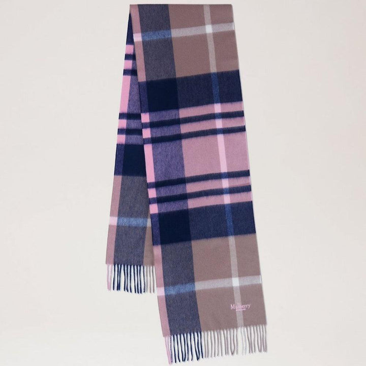 Mulberry Small Check Merino Wool Scarf Sorbet Pink – VS4319/890J941