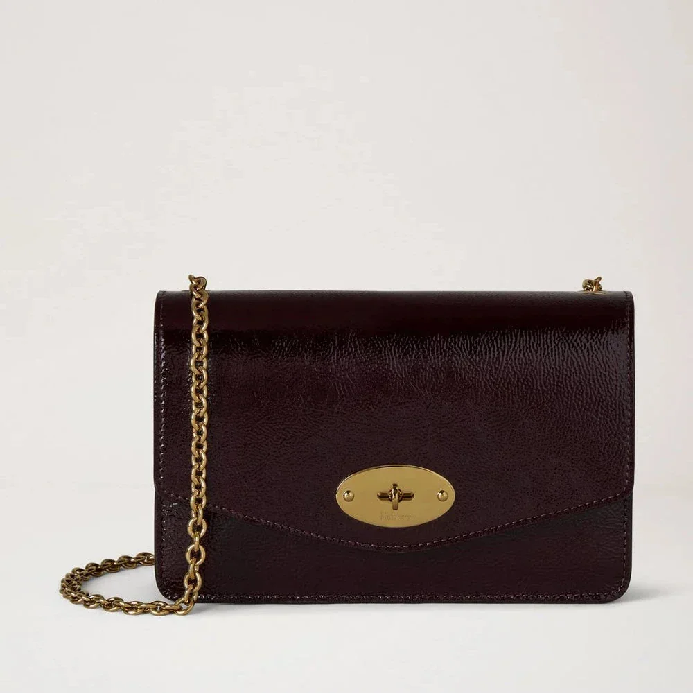 Mulberry Small Darley Deep Aubergine Patent – RL8922/737V697