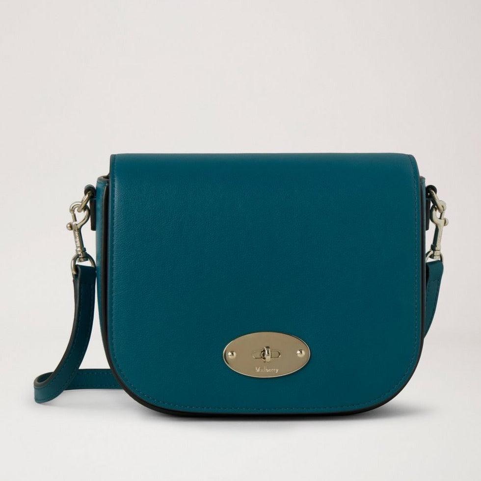 Mulberry Small Darley Satchel Micro Classic Grain Titanium Blue – RL7904/587T622