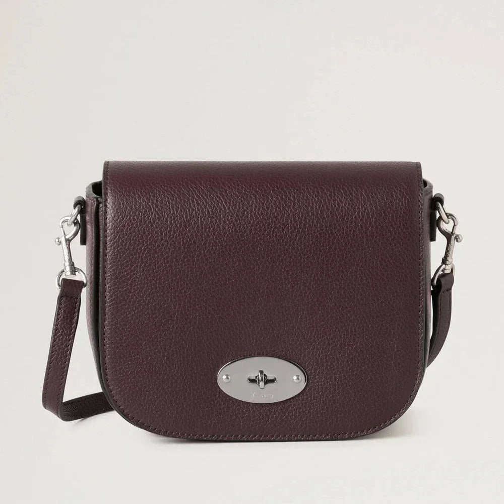 Mulberry Small Darley Satchel Small Classic Grain Black Cherry – RL4957/205K560