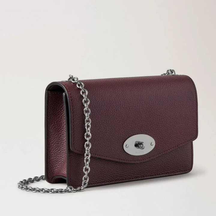 Mulberry Small Darley Small Classic Grain Black Cherry – produktbillede 2