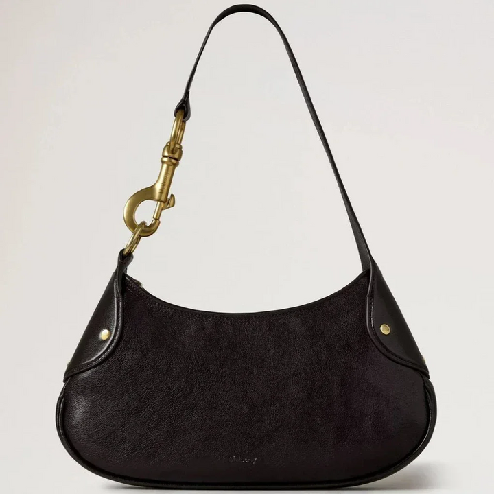 Mulberry Small Hackney Shoulder Bag Ebony Shiny Buffalo – RL8929/726A110