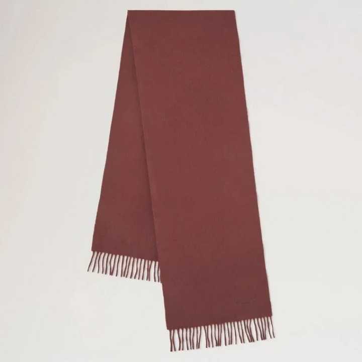 Mulberry Small Solid Merino Wool Scarf Bright Oak – VS4318/946G222