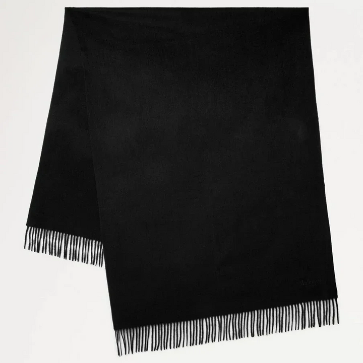 Mulberry Solid Merino Whool Scarf Black – VS4240/947A100