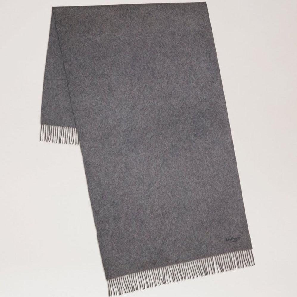 Mulberry Solid Merino Wool Scarf Grey Melange – VS4240/947C601