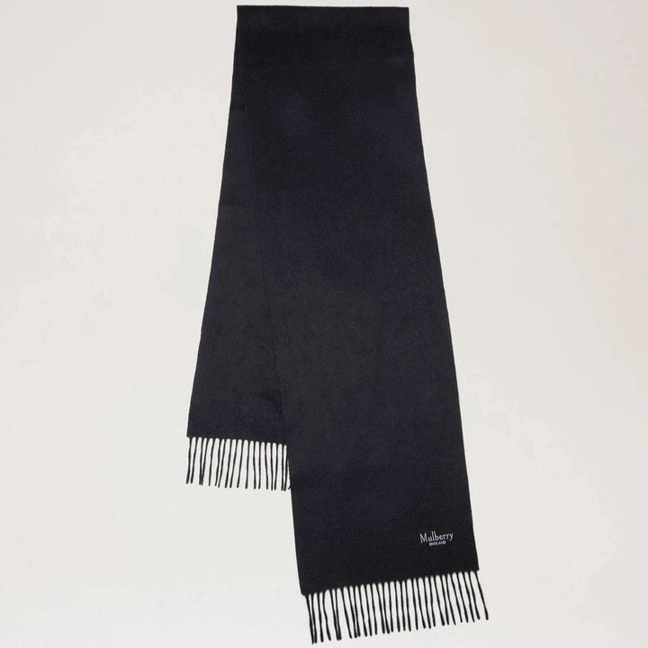 Mulberry Sort Cashmere Tørklæde 30x195 – produktbillede 2