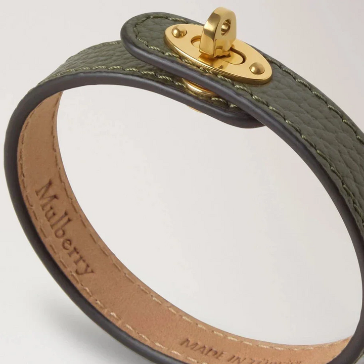 Mulberry Thin Leather Bracelet Juniper Green – produktbillede 2