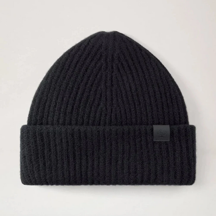 Mulberry Tree Chunky Wool Beanie Black – VH4157/153A100