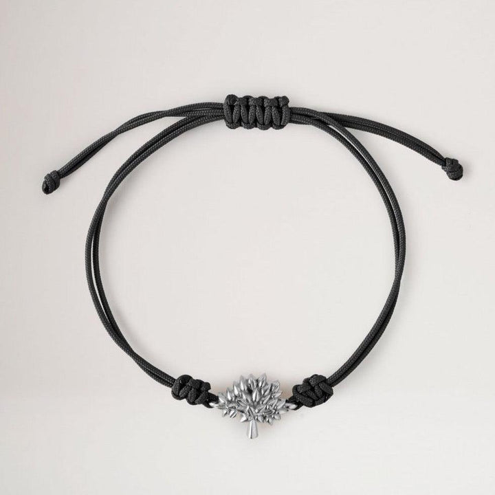 Mulberry Tree Cord Bracelet - Black Sterling & Silver – QB2392/000A100