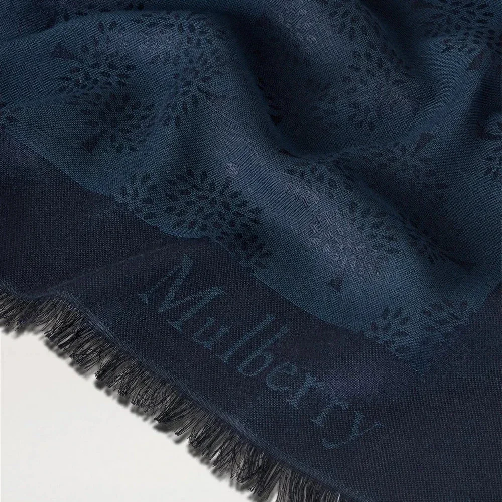 Mulberry Tree Square Night Sky Cotton Silk Blend – produktbillede 3