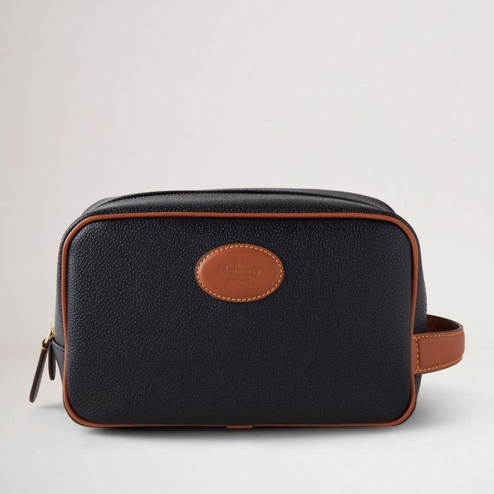Mulberry Wash Case Eco Scotchgrain Black/Cognac – RL7430/127A340