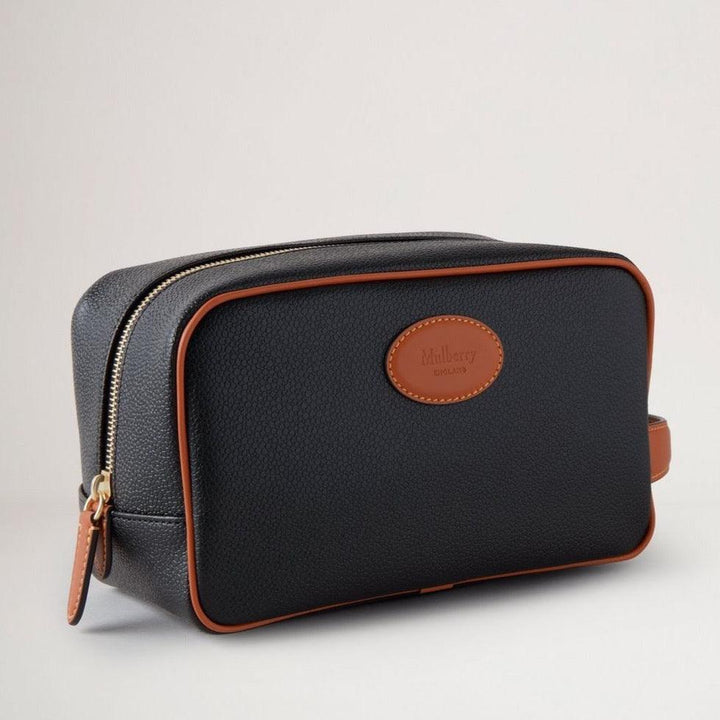 Mulberry Wash Case Eco Scotchgrain Black/Cognac – produktbillede 2