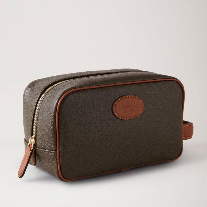 Mulberry Wash Case Eco Scotchgrain Mole/Cognac – produktbillede 2