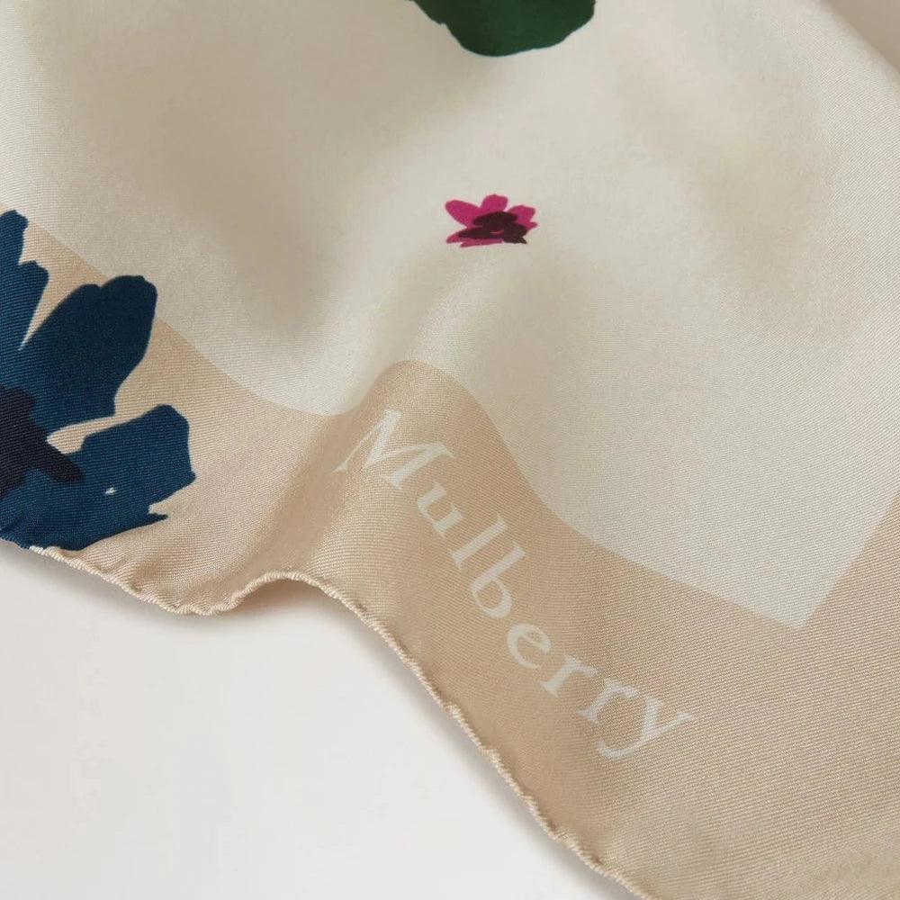 Mulberry Winter Floral Square Scarf - Silketørklæde – VS4829/087H712