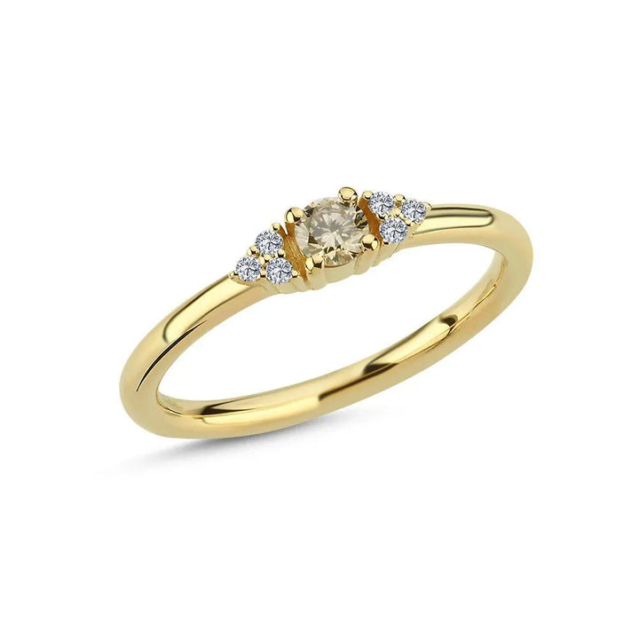 Nuran 14kt Champagne Diamant Ring - A3080CH – A3080CH-021RG-001