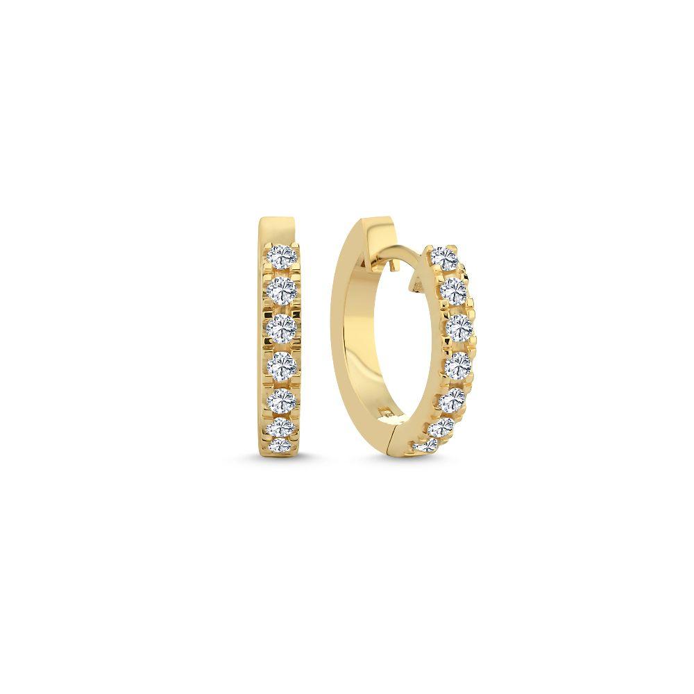 Nuran 14kt Diamant Creoler 0.28Ct W/Si 14 mm – Ø1988-028-RG