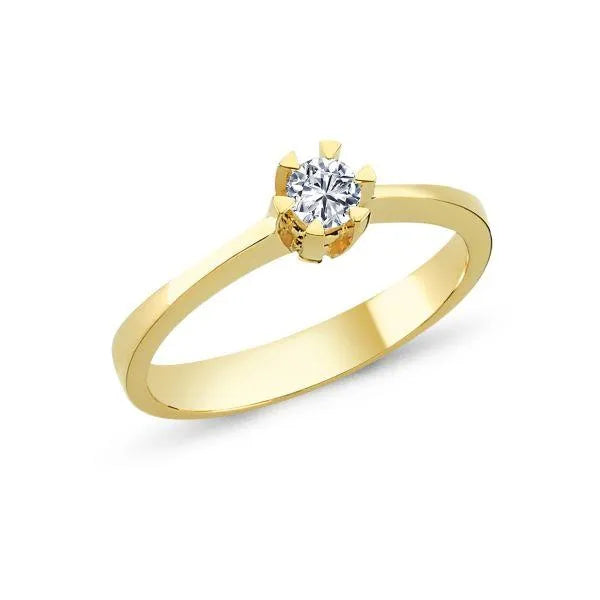 Nuran 14kt Star Diamant Ring Med 0.03Ct W.Si – L1964-003RG-001