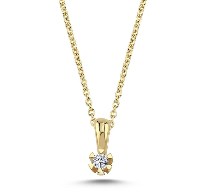 Nuran 14kt Star Vedhæng 0.05ct W.Si – V1964-005-PATZRG