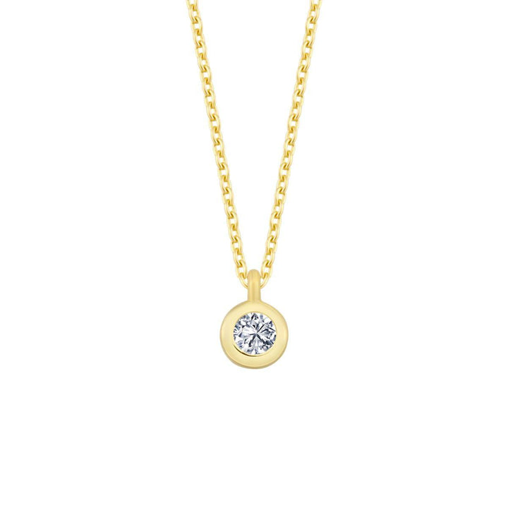 Nuran 14kt Zoe Halskæde 0.03ct W/Si – V2314-003RG