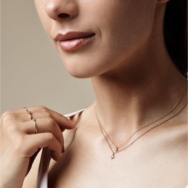 Nuran 14kt Zoe Halskæde 0.03ct W/Si – produktbillede 2