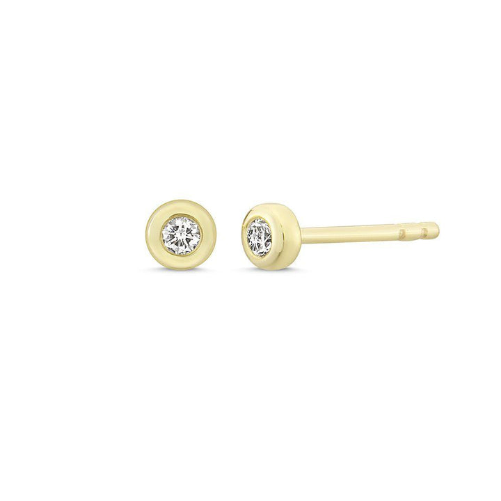 Nuran 14kt Zoe Ørestikker 2 x 0.03ct W.Si – Ø2314-006RG