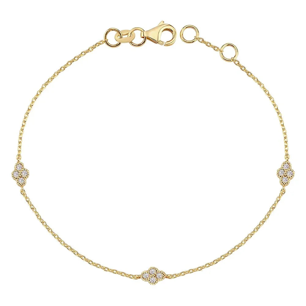 Nuran Athene 14kt Armbånd 0.12ct W.Si – B2560-012RG