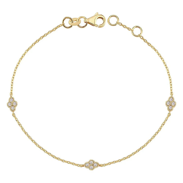 Nuran Athene 14kt Armbånd 0.12ct W.Si – B2560-012RG