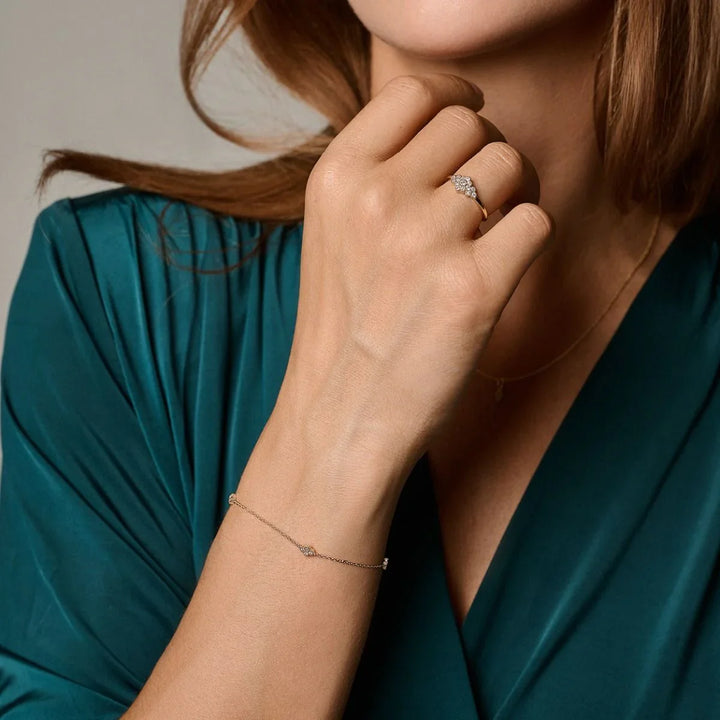 Nuran Athene 14kt Armbånd 0.12ct W.Si – produktbillede 2