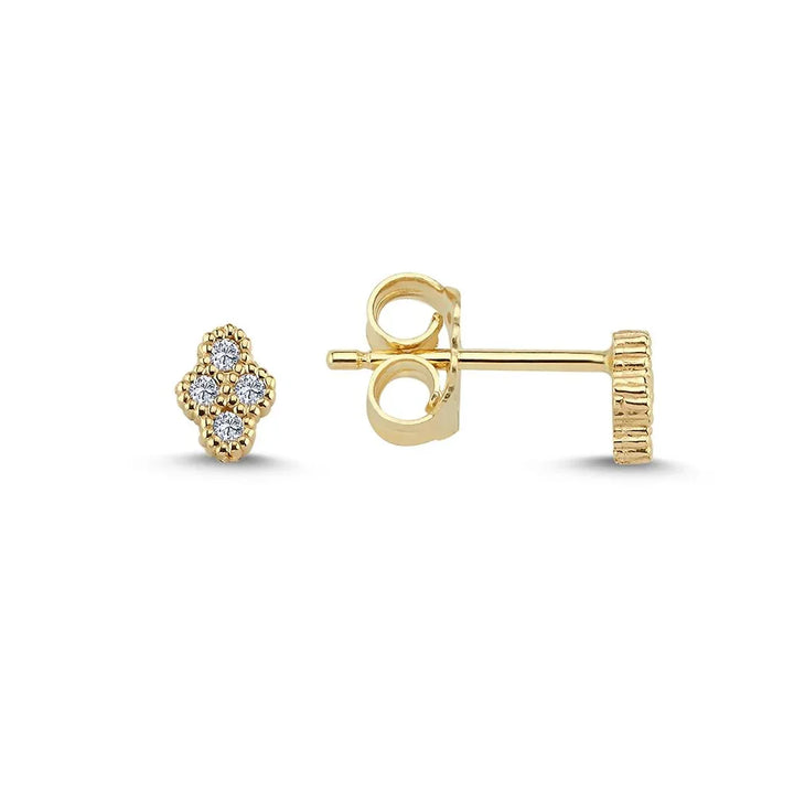 Nuran Athene 14kt Ørestikker 0.08ct W.Si – Ø2560-008RG