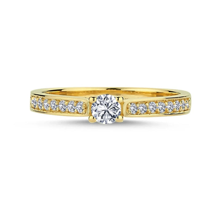 Nuran Bella Ring I 14kt Guld Med 0.33ct – produktbillede 2