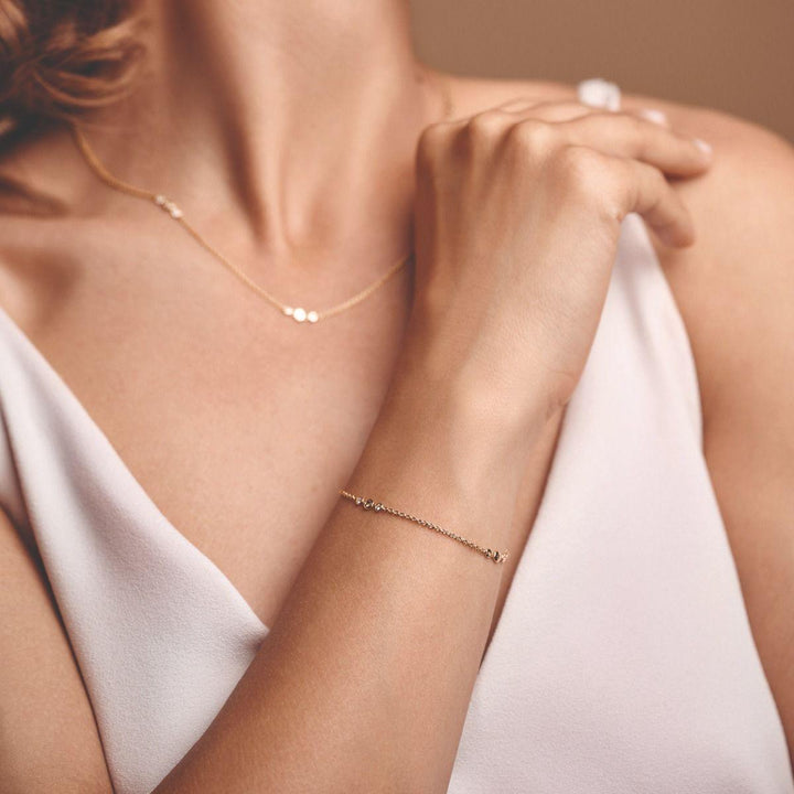 Nuran Champagne Armbånd Med Diamanter – produktbillede 2