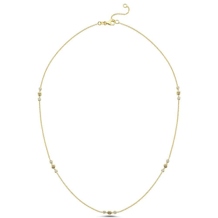 Nuran Champagne Halskæde Med Diamanter – V3090CH-035RG