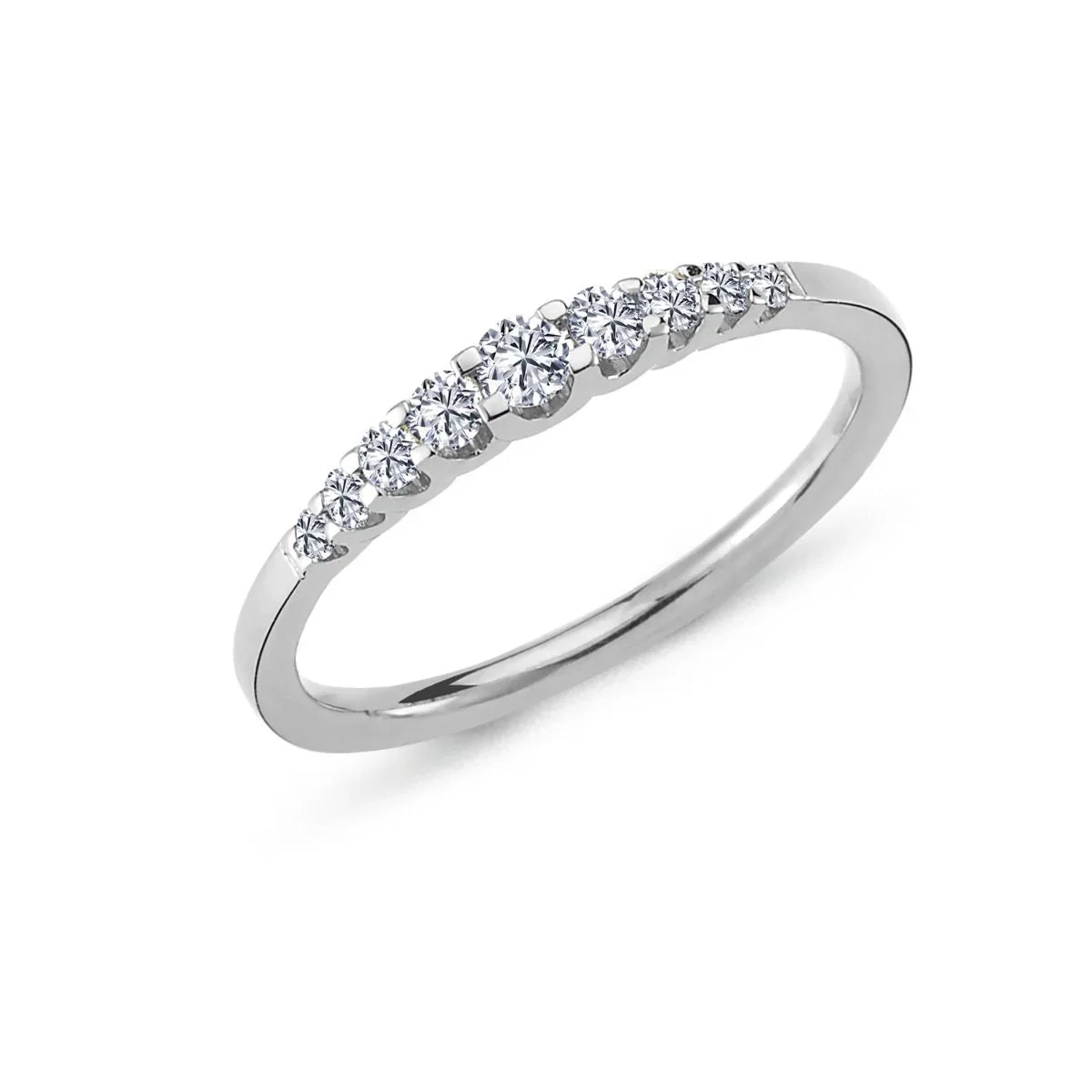 Nuran Empire 14kt Hvidguld Ring Med Diamanter – A3010-024HG-001