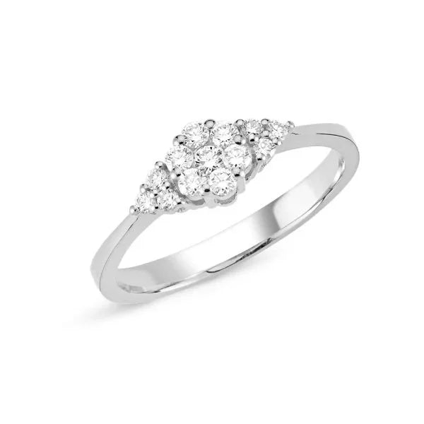 Nuran Lilja Ring – 14 karat hvidguld med 0,30 ct. brillanter – A3040-030HG-001