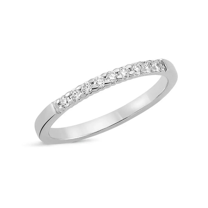 Nuran Lucca Hvidgulds Ring Med Diamanter – A2428-015HG-001