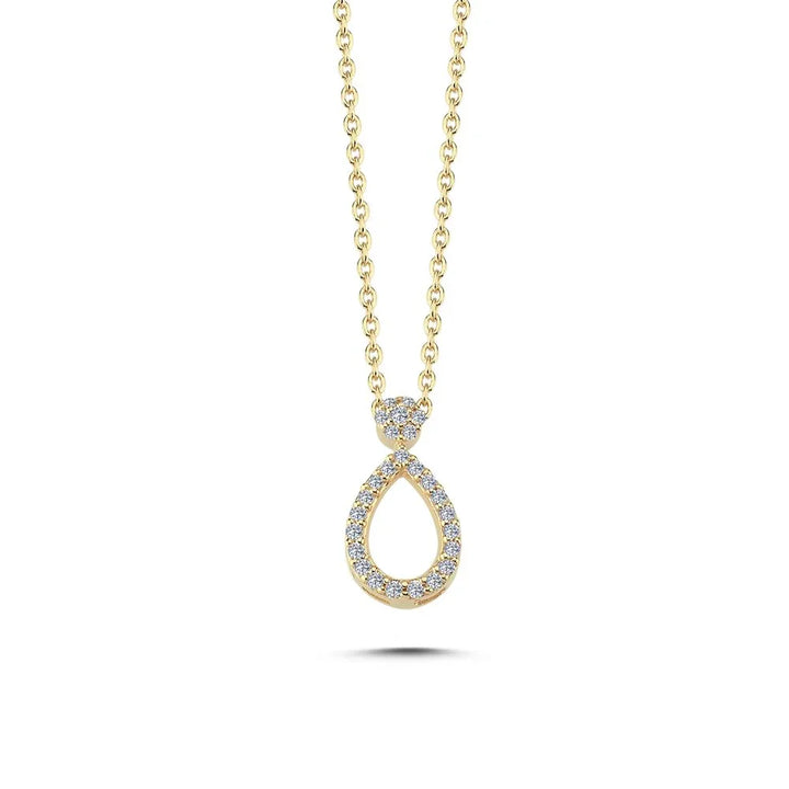 Nuran Mira 14kt Halskæde 0.14ct W.Si – produktbillede 2