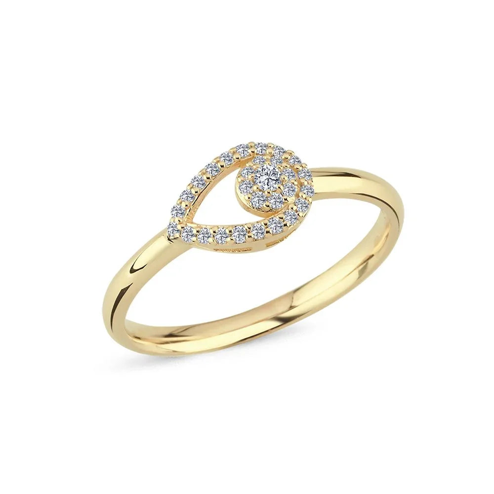 Nuran Mira 14kt Ring 0.16ct W.Si – A2502-016RG-001