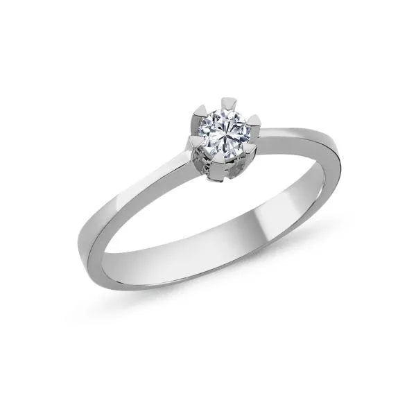 Nuran Star Ring 14kt hvidguld 0.05Ct W.Si – L1964-005HG-001