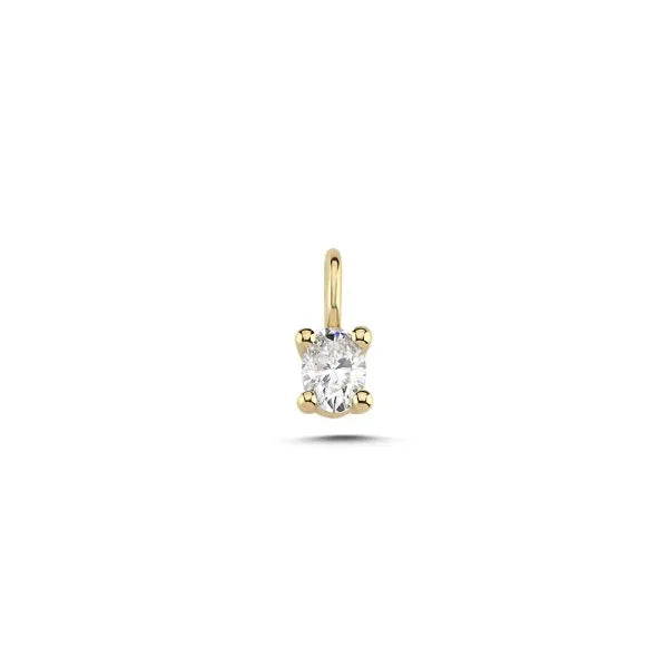 Nuran The One Oval Diamant Vedhæng – 14 karat guld med 0,13 ct W.si – V1962-013RG
