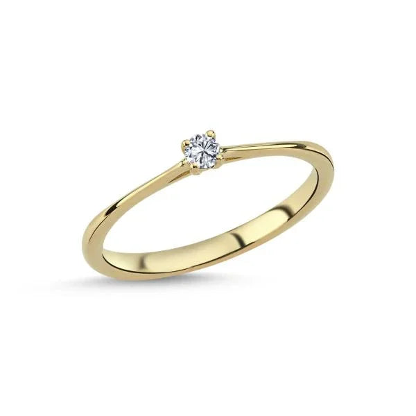 Nuran The One Ring – 14 karat guld med 0.07ct W.si Diamant – L1961-007RG-001