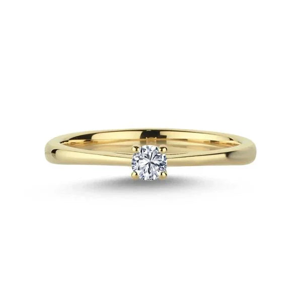 Nuran The One Ring – 14 karat guld med 0,13 ct W.si Diamant – produktbillede 2
