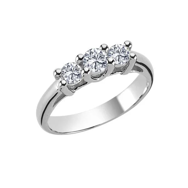 Nuran Tria 14kt Hvidguld Ring 0.16ct W/Si – L1968-016HG-001