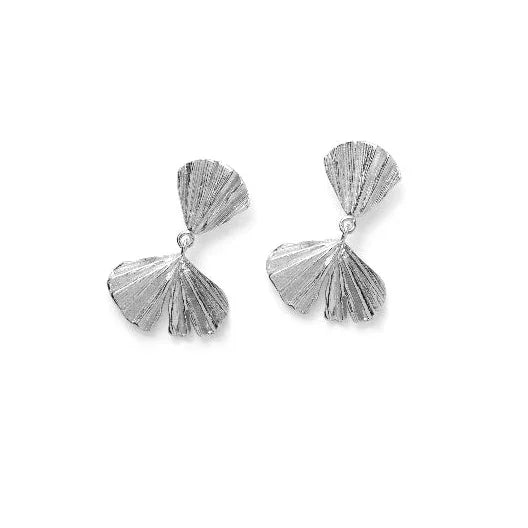 Pernille Corydon Autumn Leaf Øreringe I Sølv – produktbillede 2