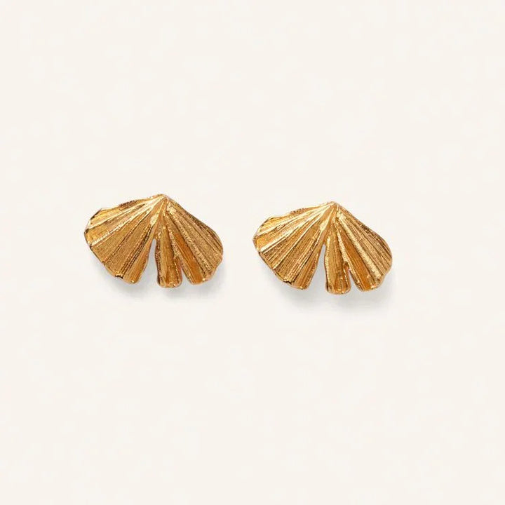 Pernille Corydon Autumn Leaf Ørestikker I Forgyldt – produktbillede 2