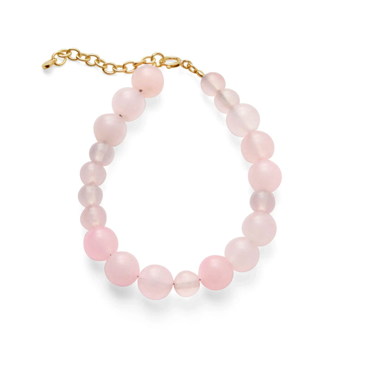 Pernille Corydon Blush Forgyldt Armbånd m. Rosenkvarts – B-526-GP