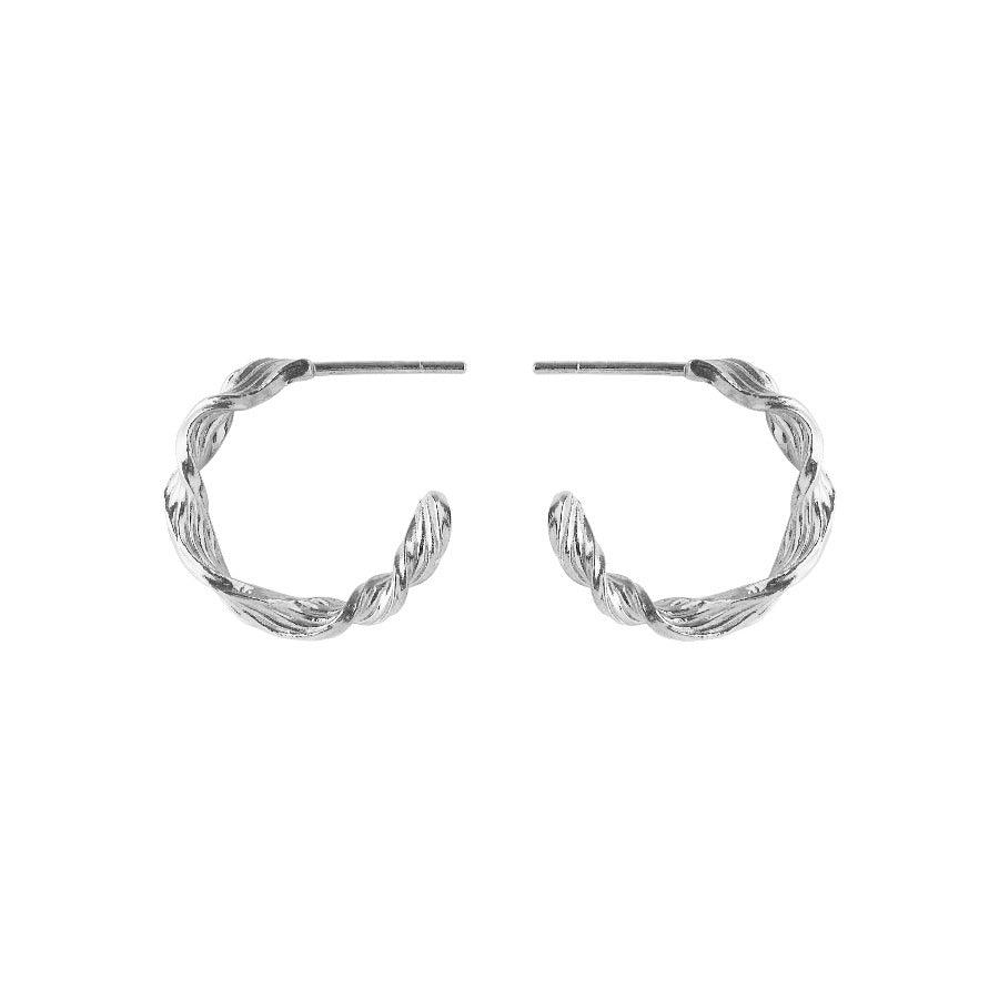 Pernille Corydon Dancing Wave Hoops I Sølv – E-489-S