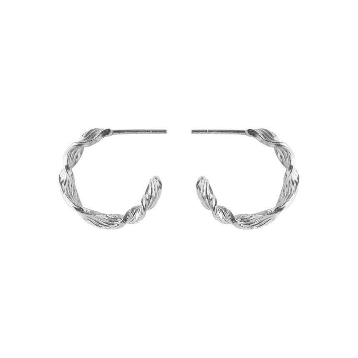 Pernille Corydon Dancing Wave Hoops I Sølv – E-489-S